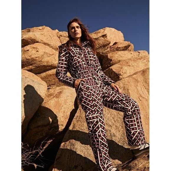 Free People Jackets & Blazers - New Free People Movement All Prepped Printed Ski Suit Size Large